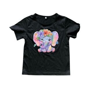 Cute Kids' Elephant T-Shirt: Size 7 - 8Y